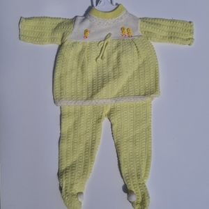 Confetti Knitted Yellow 2 pc 6Months